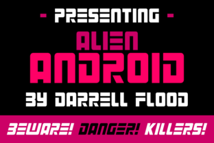 Alien Android: A Futuristic Display Font for Web Design