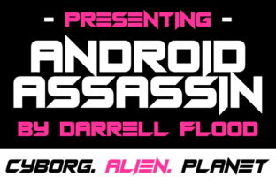 Android Assassins: A Bold Sci-Fi Font for Editorial Impact
