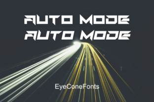 Auto Mode: A Striking Display Font for Crafters and Creators