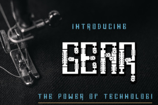 Discover Gear: A Unique Display Typeface for Editorial Design