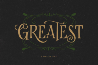 Discover the Charm of Greatest: A Vintage Hand Lettering Typeface
