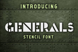 Generals: A Versatile Stencil Font for Crafters