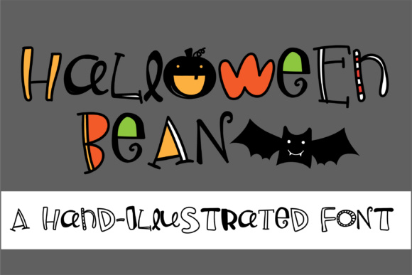 Halloween Bean: A Spooky yet Playful Display Font