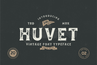 Huvet: A Bold Display Font for Impactful Branding