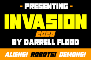 Invasion 2028: A Sci-Fi Font for Modern Web Design