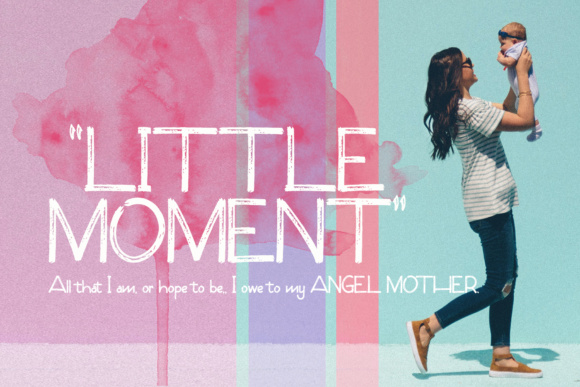 Little Moment: A Chalk Brush Font for Memorable Branding