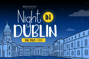 Night in Dublin: A Cheerful Display Font for Editorial Design