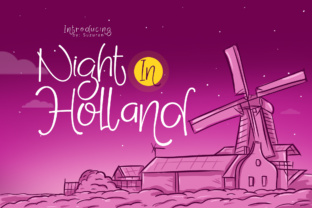 Night in Holland: A Unique Display Font for Creative Projects