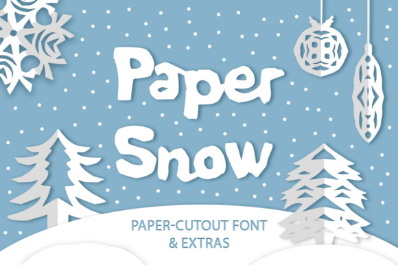 Paper Snow: A Playful Cutout Font for Creative Campaigns