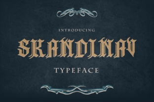 Skandinav: A Bold Tattoo-Style Font for Editorial Design