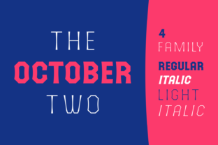 The October Two: A Clean, Striking Display Font