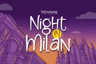 Unleash Creativity with Night in Milan Font