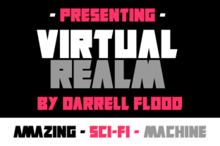 Virtual Realm: A Futuristic Typeface for Modern Branding